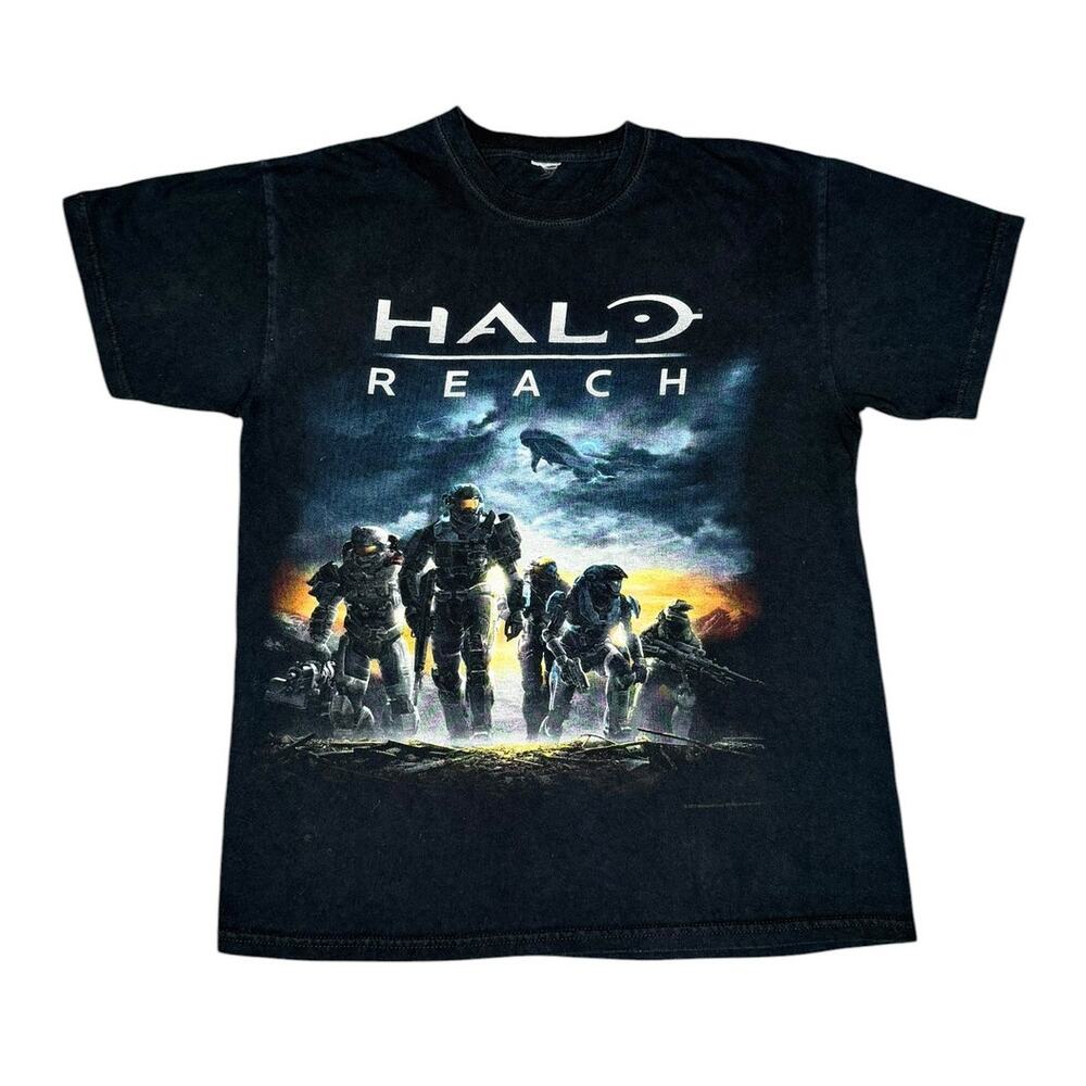 Vintage Halo Reach Xbox 360 Video Game Promo T-Shirt